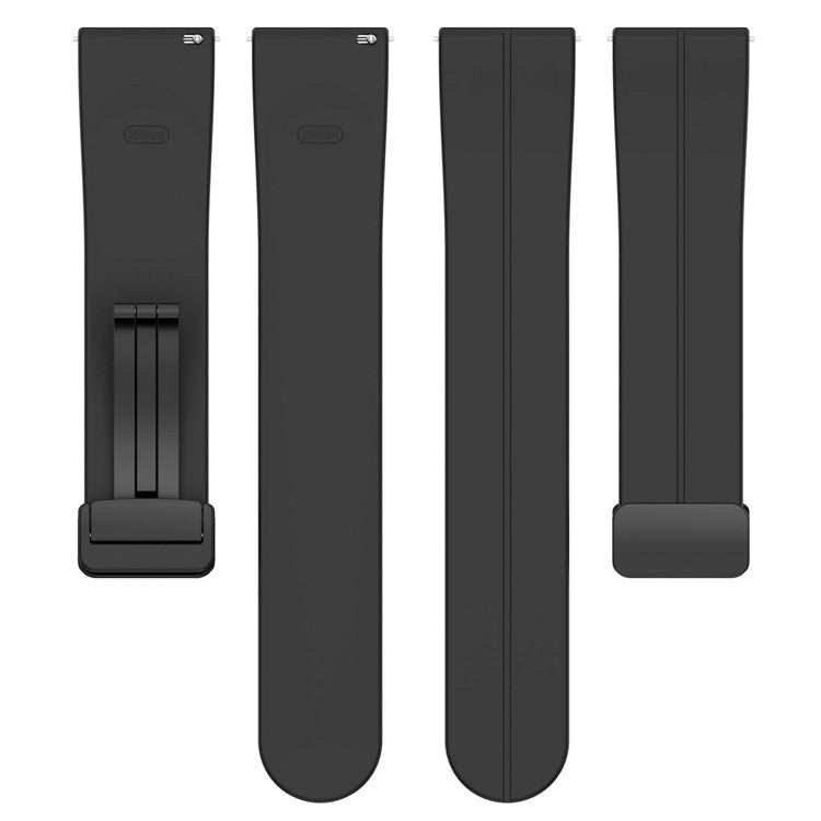 Watch Band for Xiaomi Redmi Watch 5 Active / Watch 5 Lite / Huawei Watch GT 5 46mm Universal 22mm Silicone Strap - Yellow