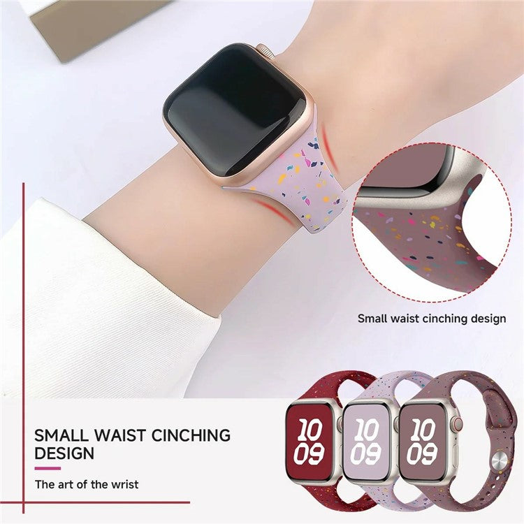 Silicone Strap for Apple Watch Series 10 42mm / 9 8 7 41mm / SE (2023) SE (2022) SE 6 5 4 40mm / 3 2 1 38mm Watch Band - Soft Mint