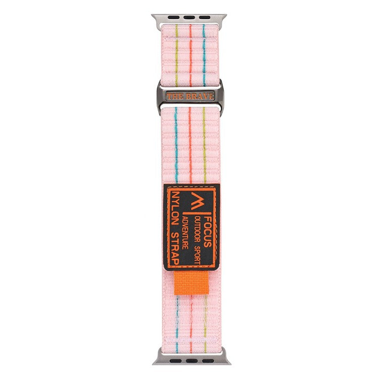 KALEBOL Nylon Sport Band for Apple Watch Series 10 42mm / 9 8 7 41mm / SE (2023) SE (2022) SE 6 5 4 40mm / 3 2 1 38mm - Pink