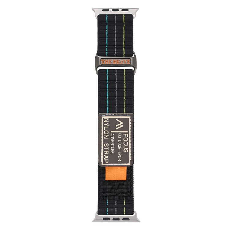 KALEBOL Nylon Sport Band for Apple Watch Series 10 42mm / 9 8 7 41mm / SE (2023) SE (2022) SE 6 5 4 40mm / 3 2 1 38mm - Black