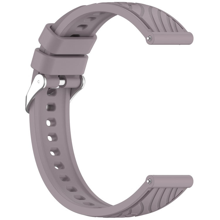 For Huawei Watch GT 5 Pro 42mm  /  GT 5 41mm  /  GT 4 41mm Watch Strap 18mm Textured Silicone Band - Purple