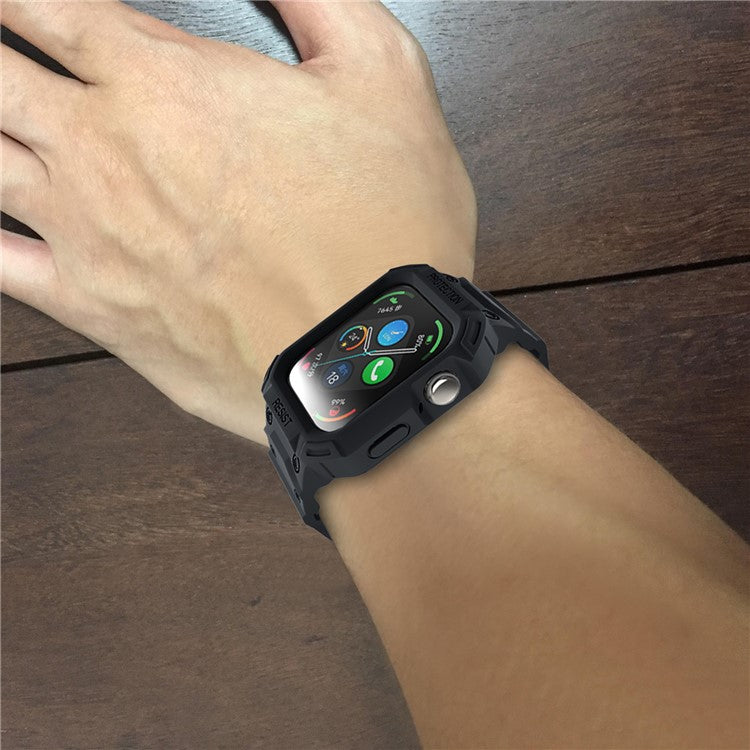 For Huawei Watch Fit 3 Strap Soft TPU Wrist Band with Integrated Watch Case - Black