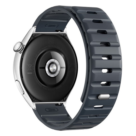 22mm Magnetic Strap for Xiaomi Watch S4 Sport / Redmi Watch 5 Active Silicone Watch Band - Midnight