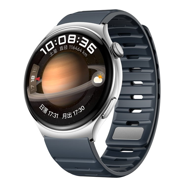 22mm Magnetic Strap for Xiaomi Watch S4 Sport / Redmi Watch 5 Active Silicone Watch Band - Midnight