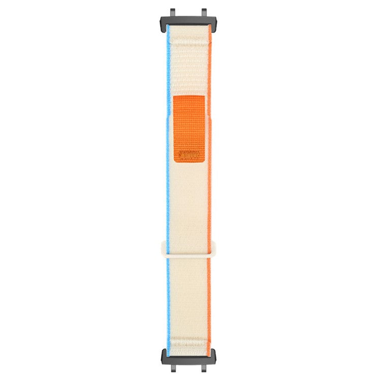 For Huami Amazfit T-Rex 3 Watch Strap Nylon Loop Adjustable Wrist Band with Connector - Milky White