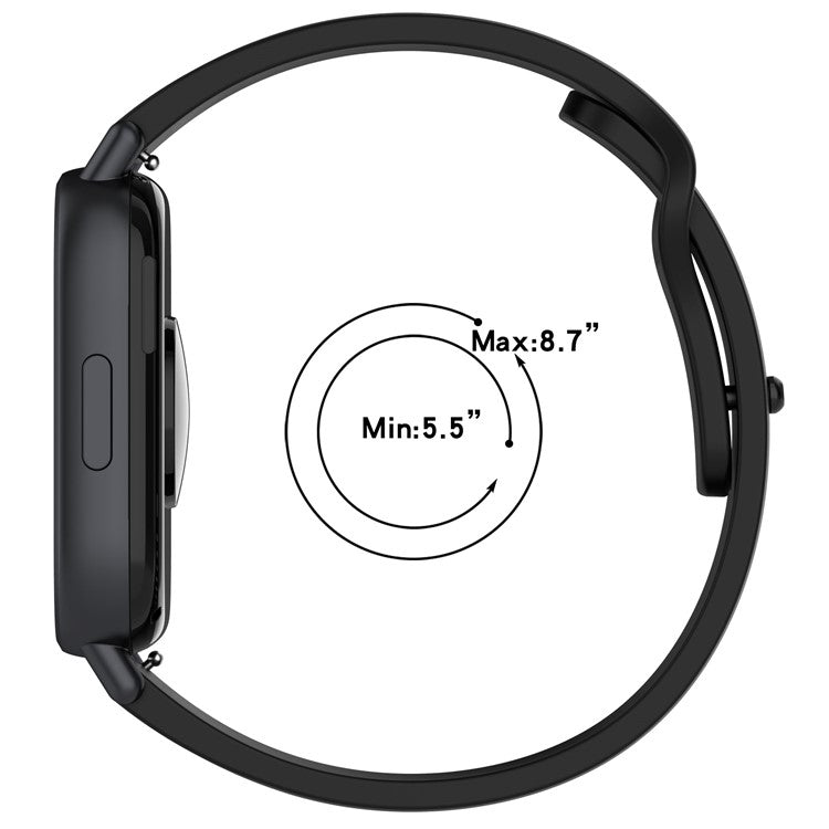 For Xiaomi Redmi Watch 5 Active / Watch 5 Lite Replacement Strap Soft Silicone Watch Band - Ivory White