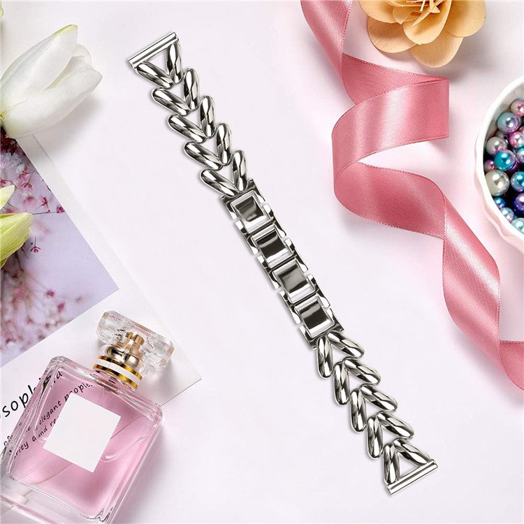 Zinc Alloy Watch Band for Huami Amazfit GTR 42mm Twisted Metal Watch Strap Replacement - Starlight