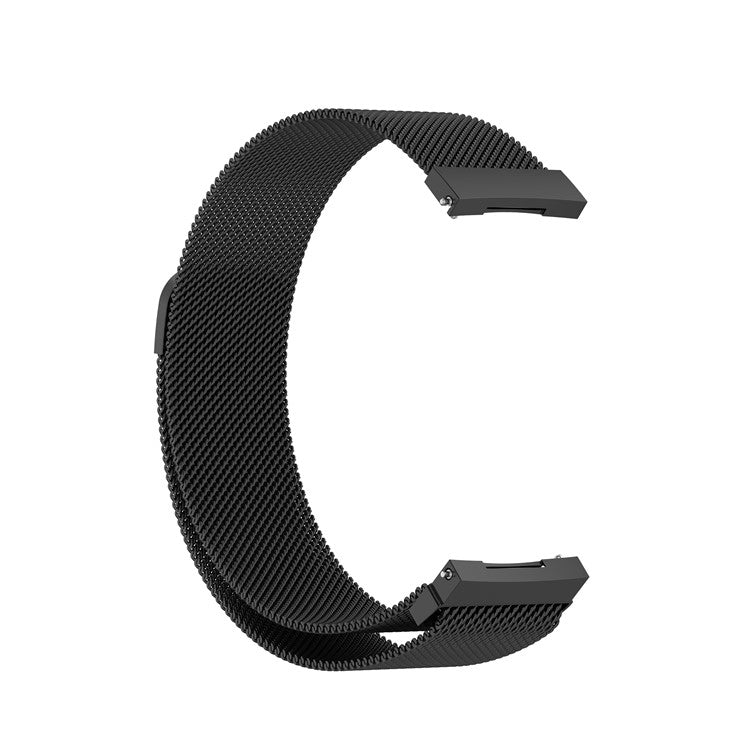 Milanese Stainless Steel Fine Mesh Smart Watch Strap Replacement for Xiaomi Haylou Solar LS05 - Black Blue