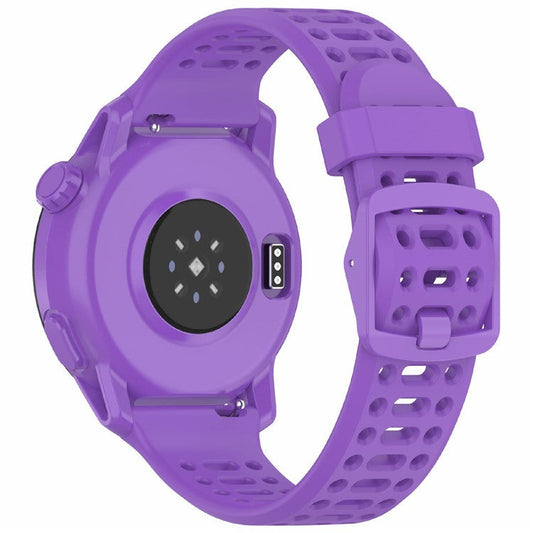 For Coros Pace 2  /  Apex 2  /  Apex 42mm Silicone Watch Band Solid Color 20mm Watch Strap - Purple