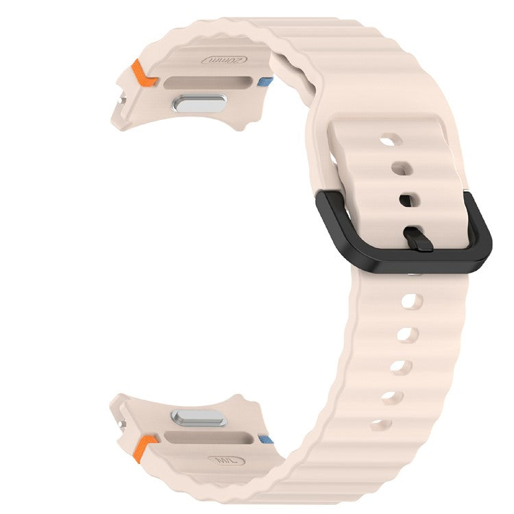 For Samsung Galaxy Watch7 44mm / 40mm / Watch FE 40mm / Watch6 40mm / 44mm Replacement Band Silicone Watch Strap - Pink