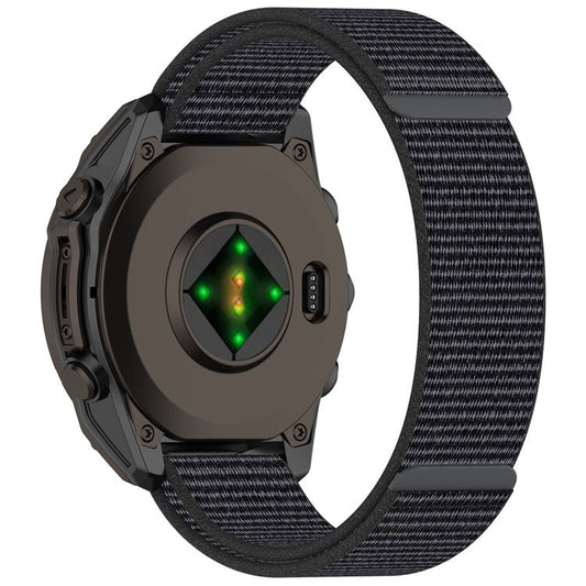 For Garmin Fenix 8 51mm / Garmin Fenix 7X / 6X / 5X Watch Strap Nylon Adjustable Wristband Strap - Grey