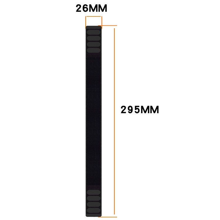 For Garmin Fenix 8 51mm / Garmin Fenix 7X / 6X / 5X Watch Strap Nylon Adjustable Wristband Strap - Grey