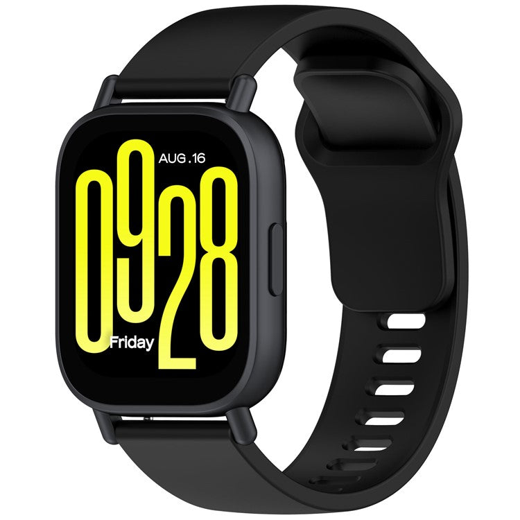 Silicone Strap for Xiaomi Redmi Watch 5 Active Watch Band Adjustable Watchband Replacement - Black