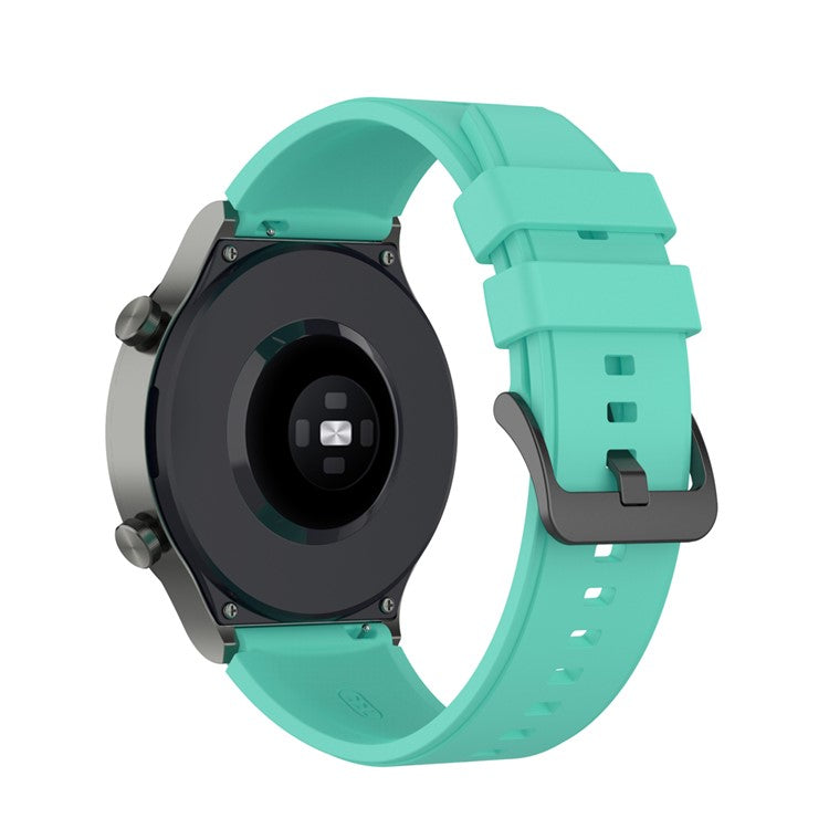 22MM Soft Silicone Watch Band Strap Replacement for Huawei Watch GT 2 Pro - Cyan
