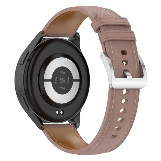 20mm Watch Band for Huami Amazfit Active / GTR Mini / Bip 3 / Bip 3 Pro Genuine Cow Leather Strap with Quick Release Connector - Deep Pink