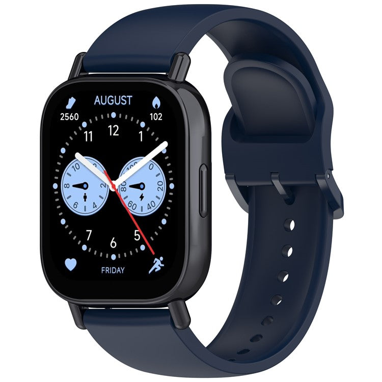 For Xiaomi Redmi Watch 5 Lite Band Waterproof Sweatproof Soft Silicone Sport Strap - Dark Blue