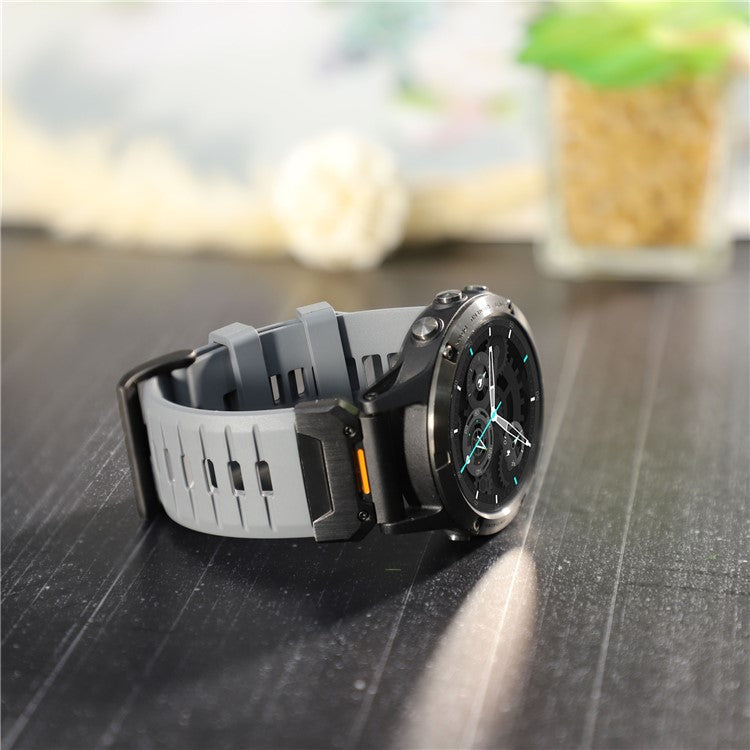26mm Fluorubber Strap for Garmin Fenix 8 51mm / Enduro 3 / Instinct 2X Universal Watch Band - Grey