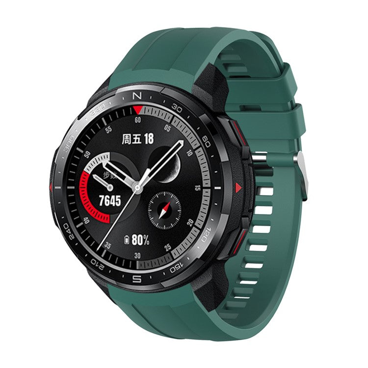 Sport Style Silicone Band Smart Watch Strap for Honor GS Pro - Green