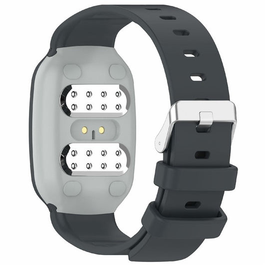 For EmeTerm Fashion Replacement Strap Soft Silicone Wristband - Dark Grey