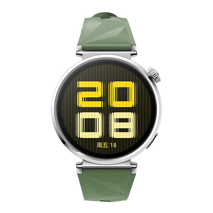 For Huawei Watch GT 5 Pro 42mm / GT 5 41mm / Oppo Watch X2 Mini Silicone Strap 18mm Watch Band Replacement - Green