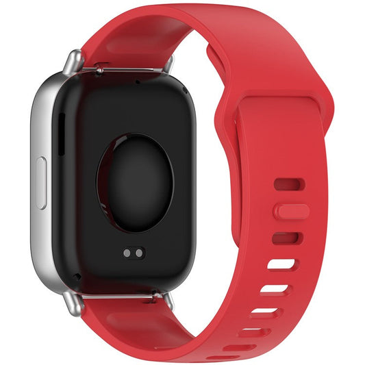 For Xiaomi Redmi Watch 5 Active Silicone Watch Band Colorful Buckle Wrist Strap - Red