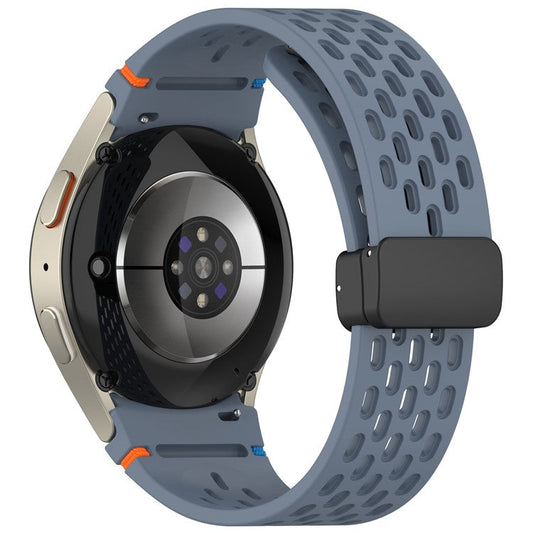 For Samsung Galaxy Watch7 / 6 / 5 / 4 / FE Replacement Band Adjustable Silicone Watch Strap - Blue