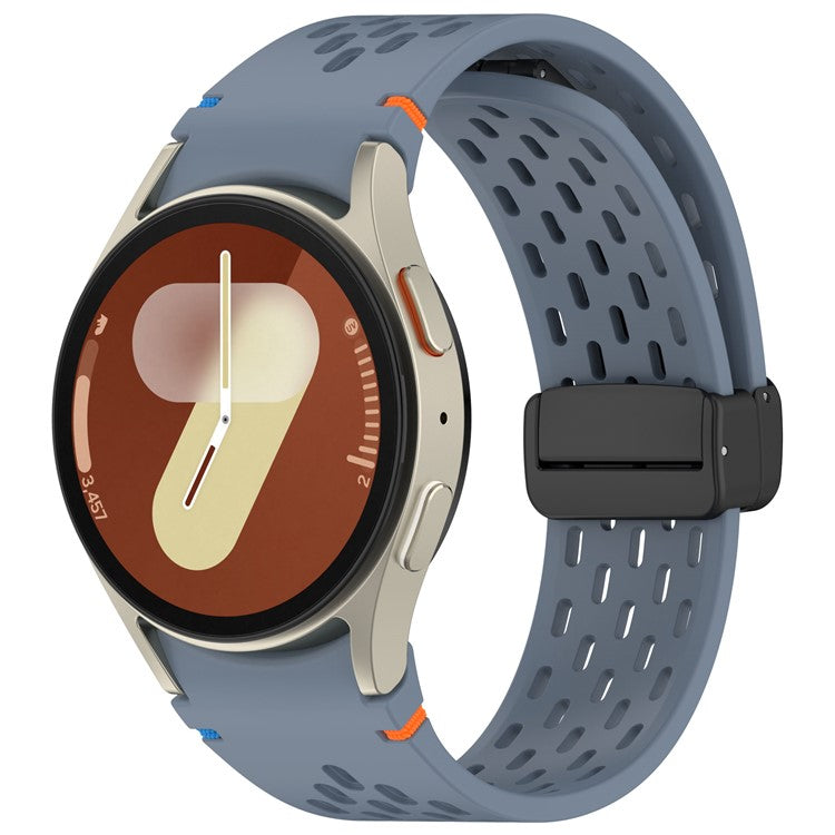 For Samsung Galaxy Watch7 / 6 / 5 / 4 / FE Replacement Band Adjustable Silicone Watch Strap - Blue