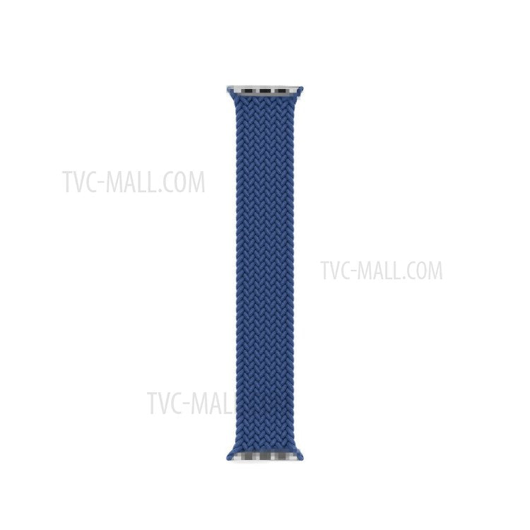 Elastic Nylon Watch Band Replacement Watch Strap 24mm for Apple Watch Series 10 42mm / 9 8 7 41mm / 6 5 4 SE SE (2022) SE (2023) 40mm / 3 2 1 38mm [Size: L] - Sky Blue