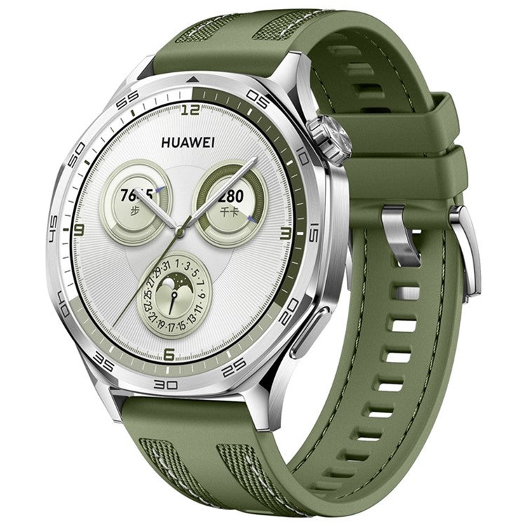20mm Nylon Silicone Watch Band For Huawei Watch GT 3 Pro 43mm  /  GT 3 42mm  /  GT 2 42mm  /  Watch 2 Replacement Strap - Green