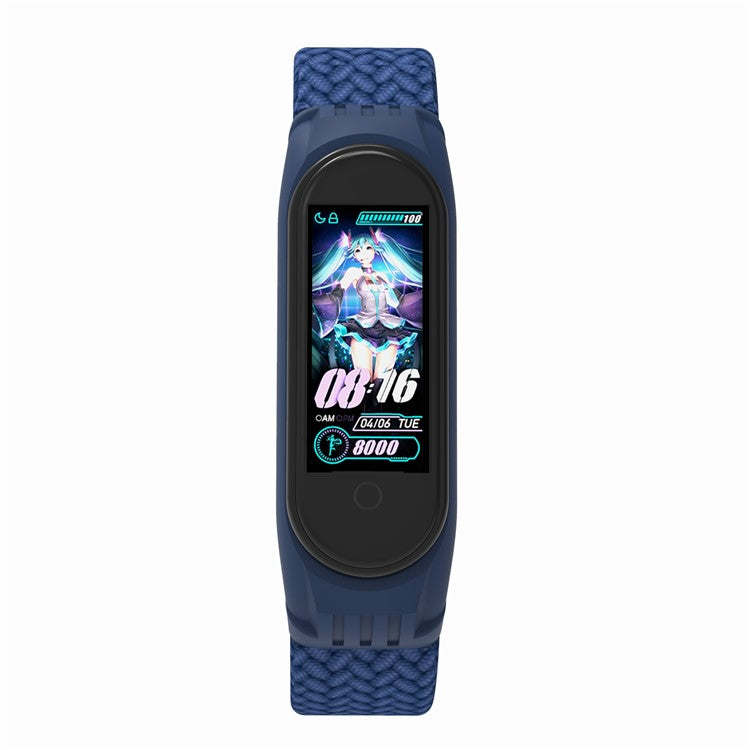 Elastic Nylon Wristband Watch Strap [Size: S] for Xiaomi Mi Band 5 / 4 / 3 - Blue