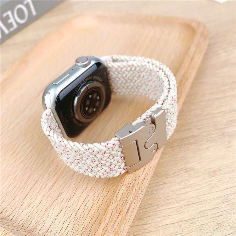 Nylon Strap for Apple Watch Series 10 Ultra 9 8 7 SE 6 5 4 3 2 1 46mm 49mm 45mm 44mm 42mm Parachute Buckle Watch Band - Black