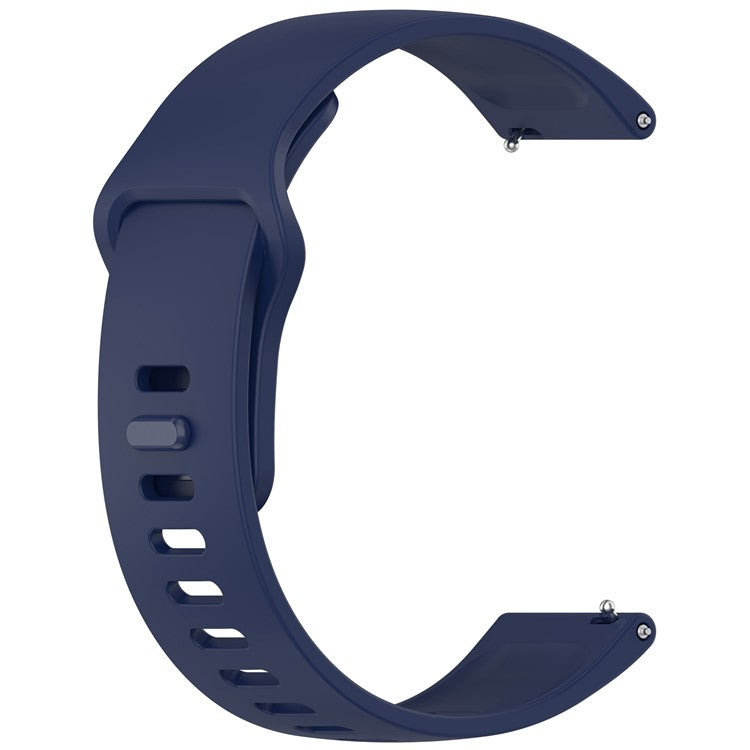 22mm Silicone Watch Band For Huawei Watch GT 5 Pro 46mm  /  GT 5 46mm  /  GT 4 46mm Universal Strap - Dark Blue