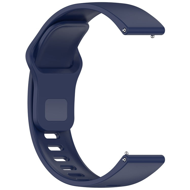 22mm Silicone Watch Band For Huawei Watch GT 5 Pro 46mm  /  GT 5 46mm  /  GT 4 46mm Universal Strap - Dark Blue