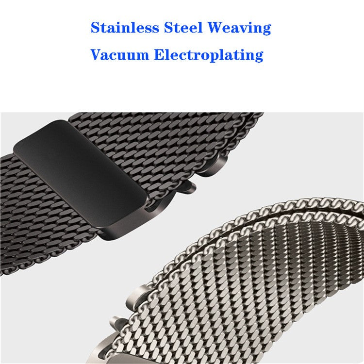 Watch Band For Apple Watch Series 10 9 8 7 SE 6 5 4 3 2 1 42mm 41mm 40mm 38mm Umbrella Buckle Electroplated Stainless Steel Strap - Titanium