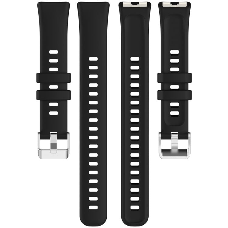 Silicone Watch Strap for Huawei Band 9 NFC / 9 / 8 NFC / 8 Adjustable Wrist Band - White