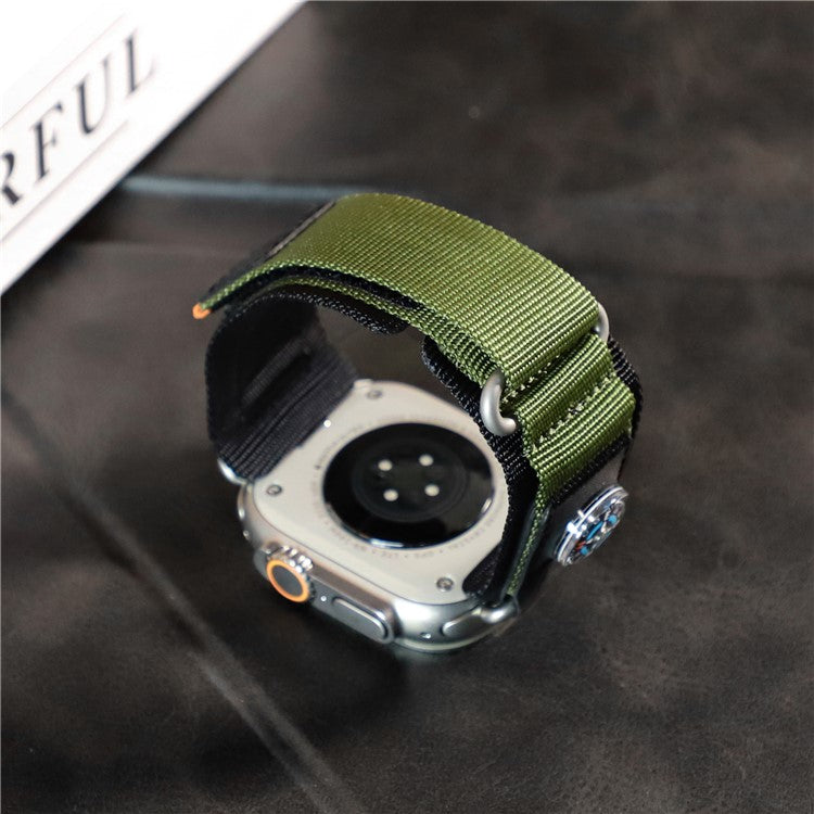 Replacement Strap for Apple Watch Series 10 Ultra 9 8 7 SE 6 5 4 3 2 1 46mm 49mm 45mm 44mm 42mm Watch Band with Compass - Army Green