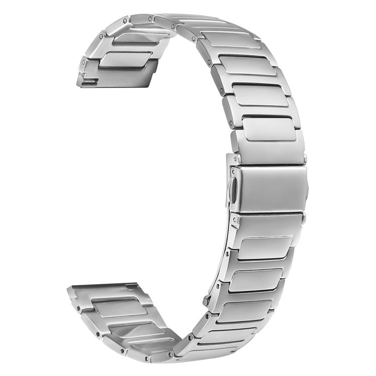 Metal Watch Band for Samsung Galaxy Watch 46mm Adjustable Watch Strap - Silver
