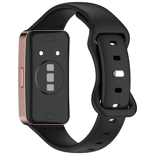 Silicone Watch Strap for Huawei Band 9 NFC  /  9  /  8 NFC  /  8 Slim Fit Figure 8 Wrist Band - Black