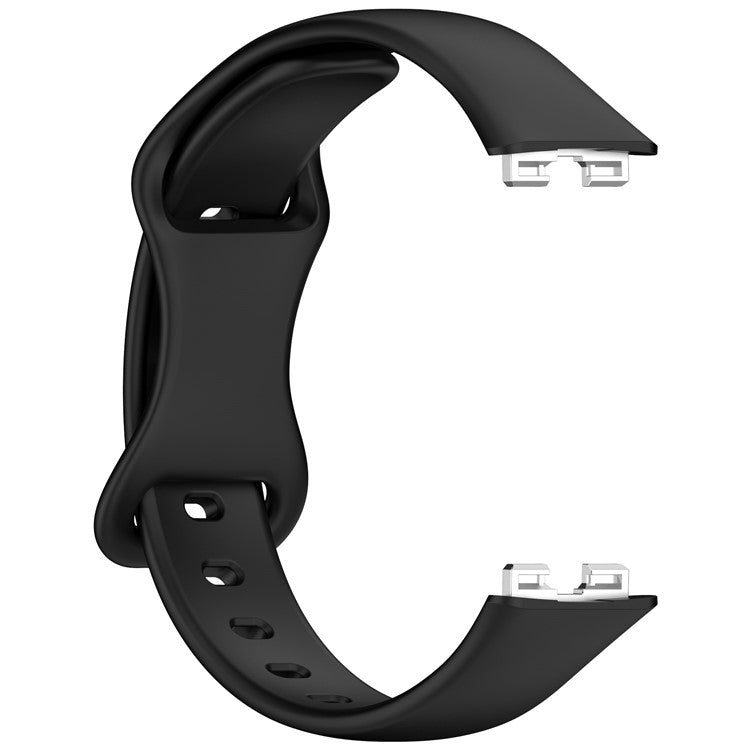 Silicone Watch Strap for Huawei Band 9 NFC  /  9  /  8 NFC  /  8 Slim Fit Figure 8 Wrist Band - Black
