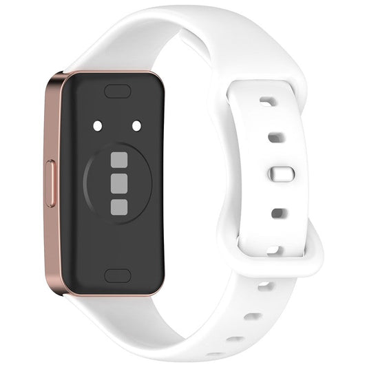Silicone Watch Strap for Huawei Band 9 NFC  /  9  /  8 NFC  /  8 Slim Fit Figure 8 Wrist Band - White