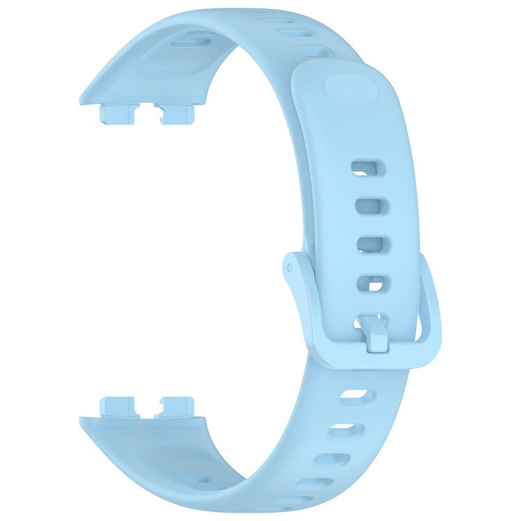 Silicone Watch Strap for Huawei Band 9 NFC  /  9  /  8 NFC  /  8 Adjustable Replacement Wrist Band - Baby Blue