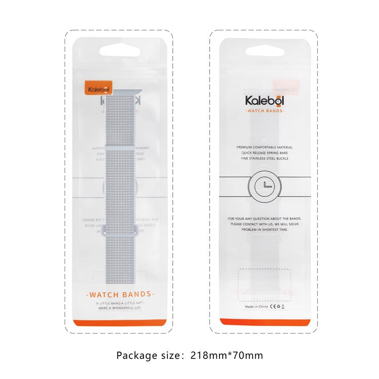 KALEBOL Nylon Watch Band for Apple Watch Series 10 9 8 7 SE 6 5 4 3 2 1 42mm 41mm 40mm 38mm Wrist Strap - Light Mint
