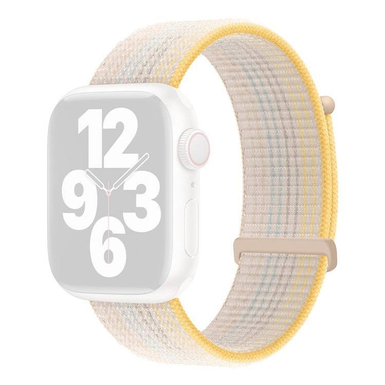 KALEBOL Nylon Watch Band for Apple Watch Series 10 9 8 7 SE 6 5 4 3 2 1 42mm 41mm 40mm 38mm Wrist Strap - Starlight