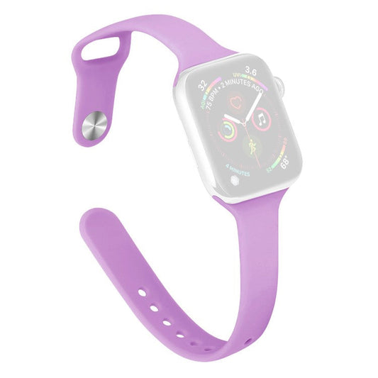 KALEBOL Silicone Watch Band for Apple Watch Series 10 9 8 7 SE 6 5 4 3 2 1 42mm 41mm 40mm 38mm Replacement Strap - Purple