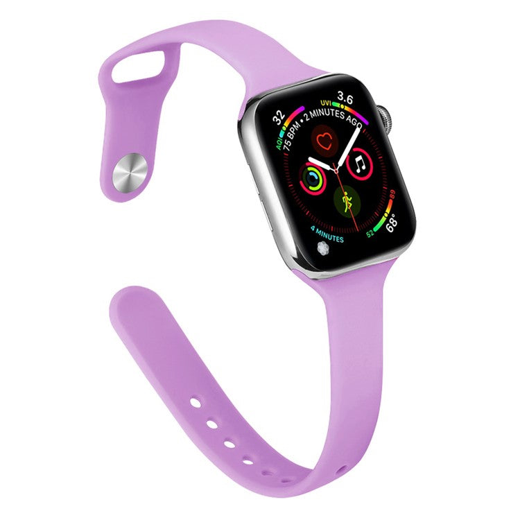 KALEBOL Silicone Watch Band for Apple Watch Series 10 9 8 7 SE 6 5 4 3 2 1 42mm 41mm 40mm 38mm Replacement Strap - Purple