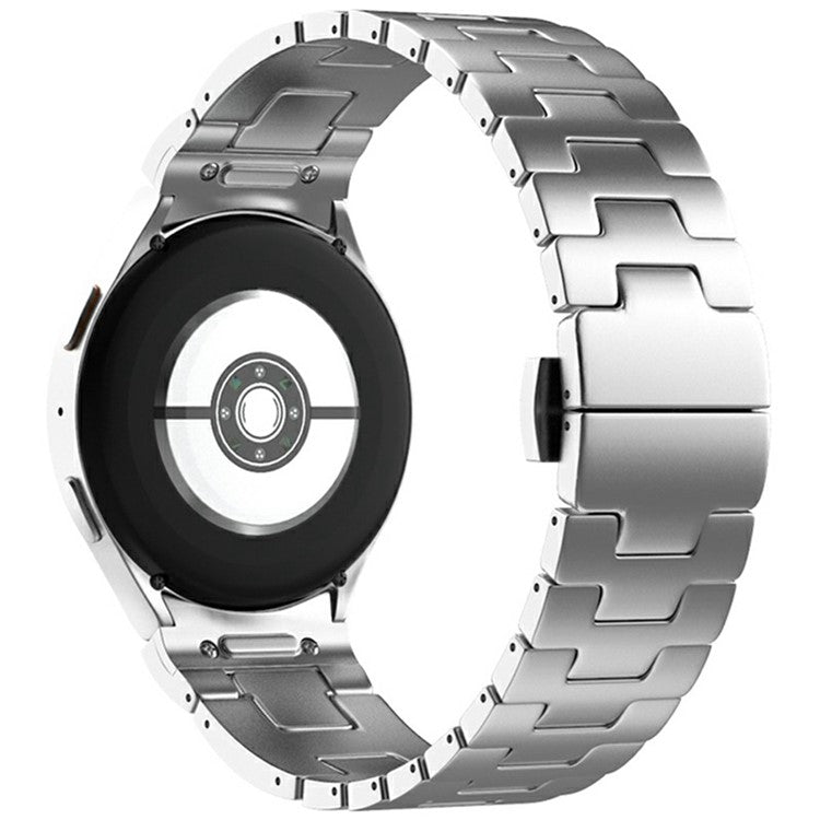 Watch Band for Samsung Galaxy Watch7 / Watch FE / Watch6 / Watch5 / Watch4 Stainless Steel Strap - Silver