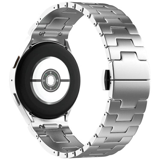 Watch Band for Samsung Galaxy Watch7 / Watch FE / Watch6 / Watch5 / Watch4 Stainless Steel Strap - Silver