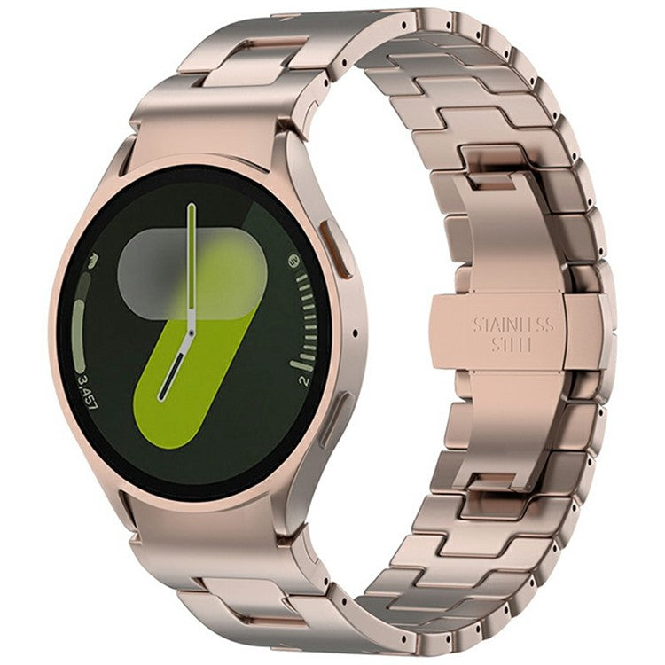 Watch Band for Samsung Galaxy Watch7 / Watch FE / Watch6 / Watch5 / Watch4 Stainless Steel Strap - Rose Gold