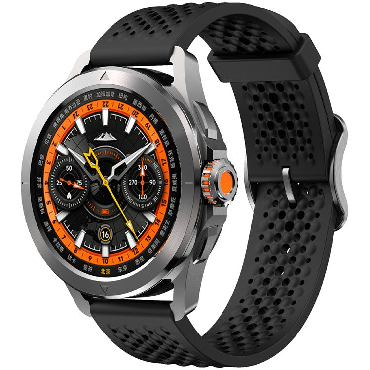KALEBOL For Xiaomi Watch S4 Sport Silicone Watch Band Adjustable Strap Replacement - Black