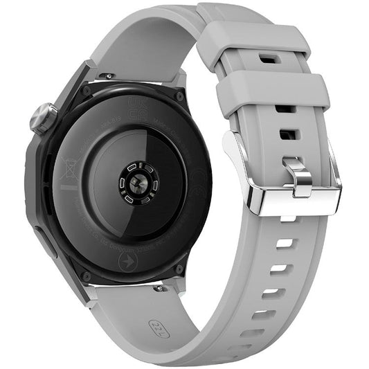KALEBOL 22mm Silicone Watch Strap for Samsung Galaxy Watch3 45mm / Huawei Watch GT 5 46mm / GT 5 Pro 46mm Wrist Band - Light Grey